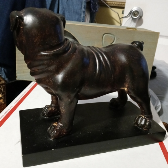 🐶🐕VINTAGE WOOD BULLDOG STATUE 🐕ANIMAL LOVER GIFT GIVING ITEM🐎 - Picture 5 of 16